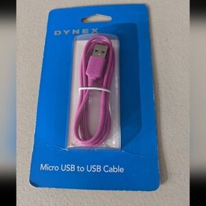 USB Cable Chord Phone Accessories Pink Electronics Gift